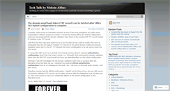 Desktop Screenshot of blog.mohsinabbas.com